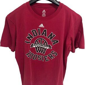 Adidas Indiana Hoosiers Basketball T Shirt Size XL Red Vintage